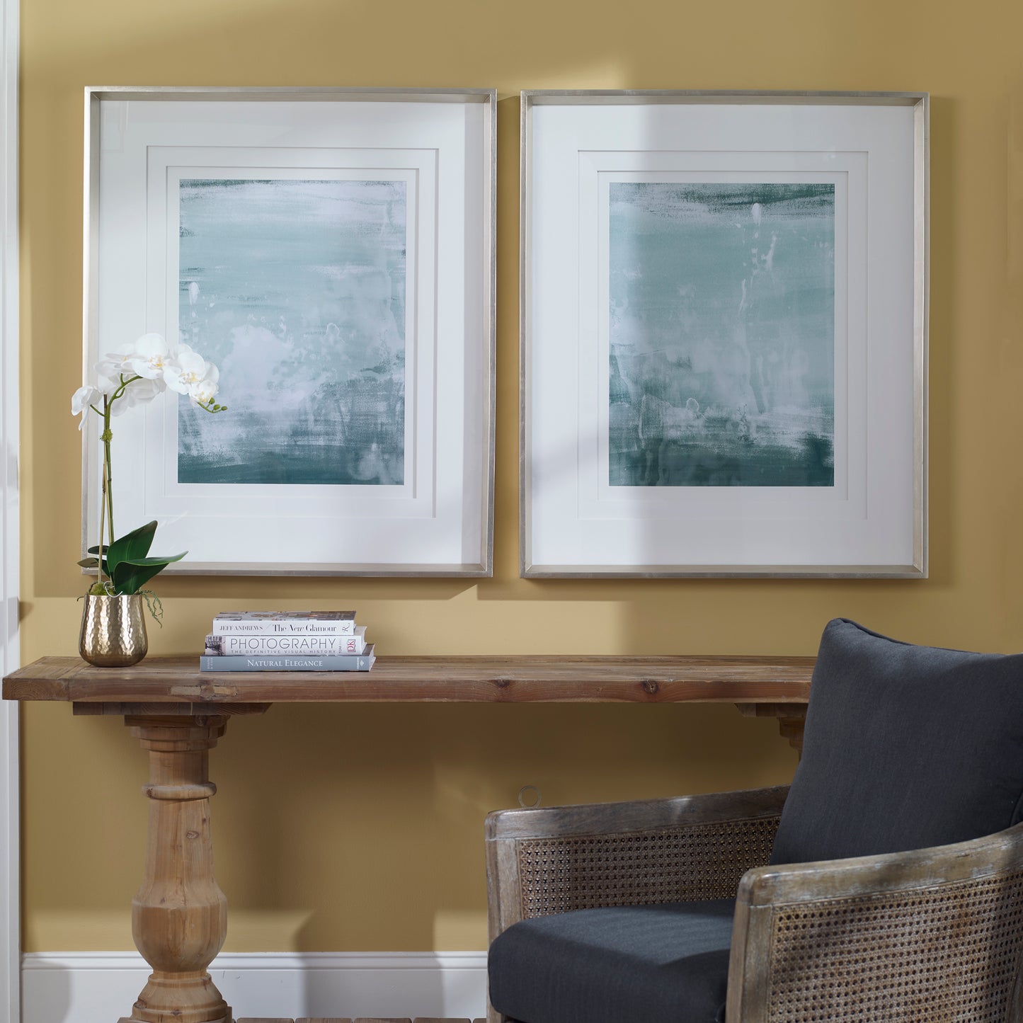 Uttermost Coastal Patina Modern Framed Prints, S/2 41439