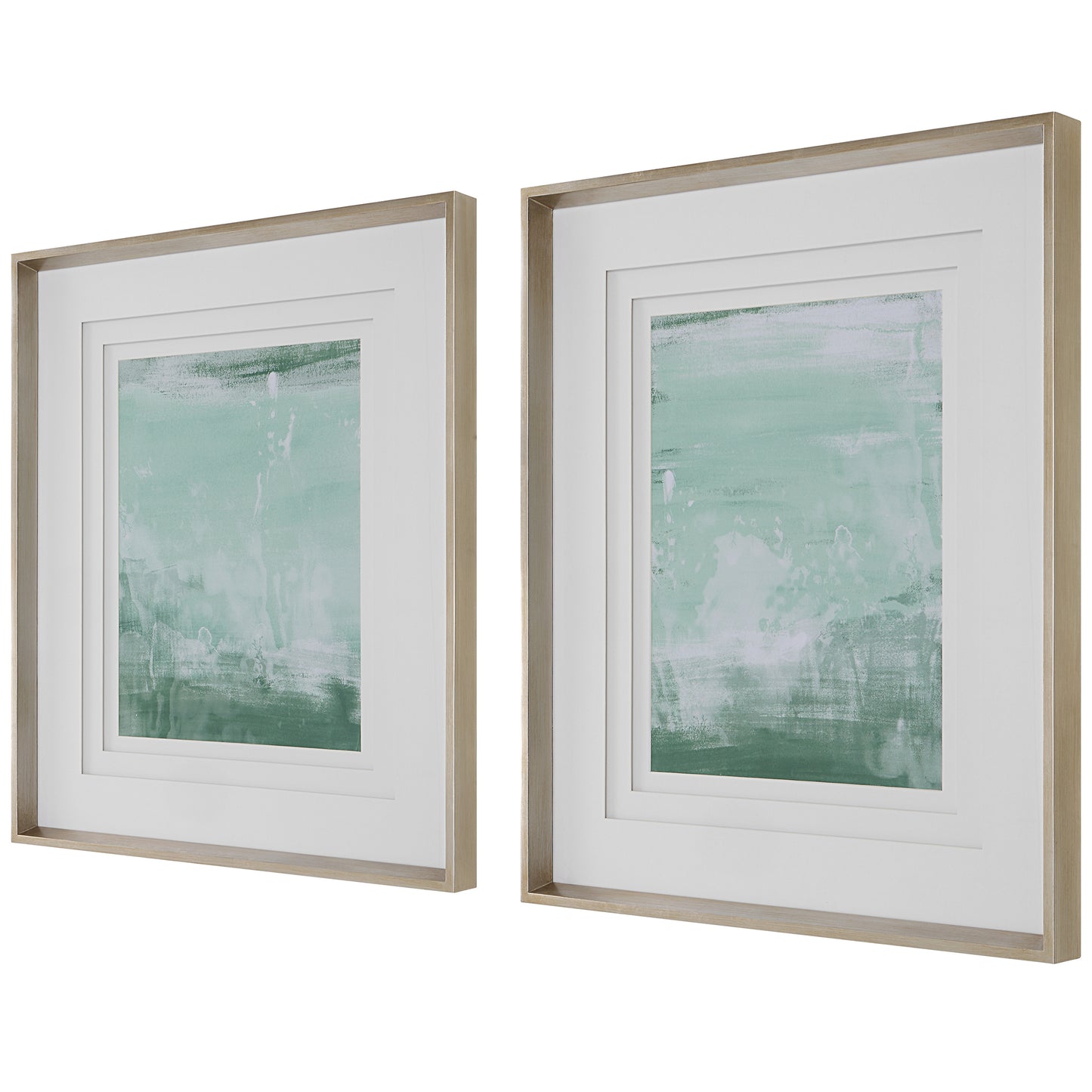 Uttermost Coastal Patina Modern Framed Prints, S/2 41439