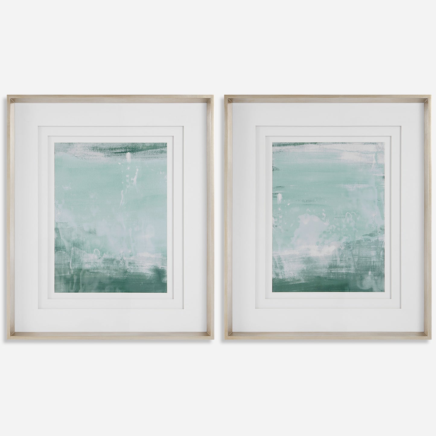 Uttermost Coastal Patina Modern Framed Prints, S/2 41439