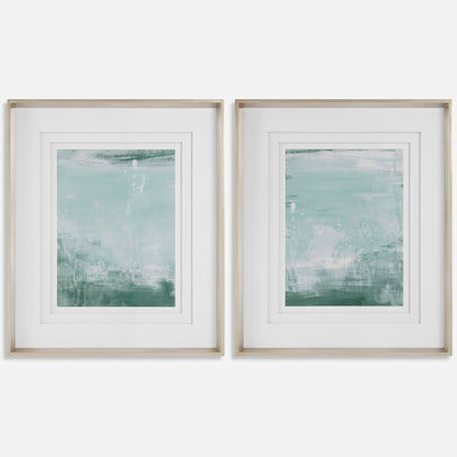 Uttermost Coastal Patina Modern Framed Prints, S/2 41439