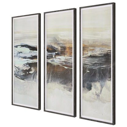 Uttermost Graphite Horizon Framed Prints, Set/3 41444