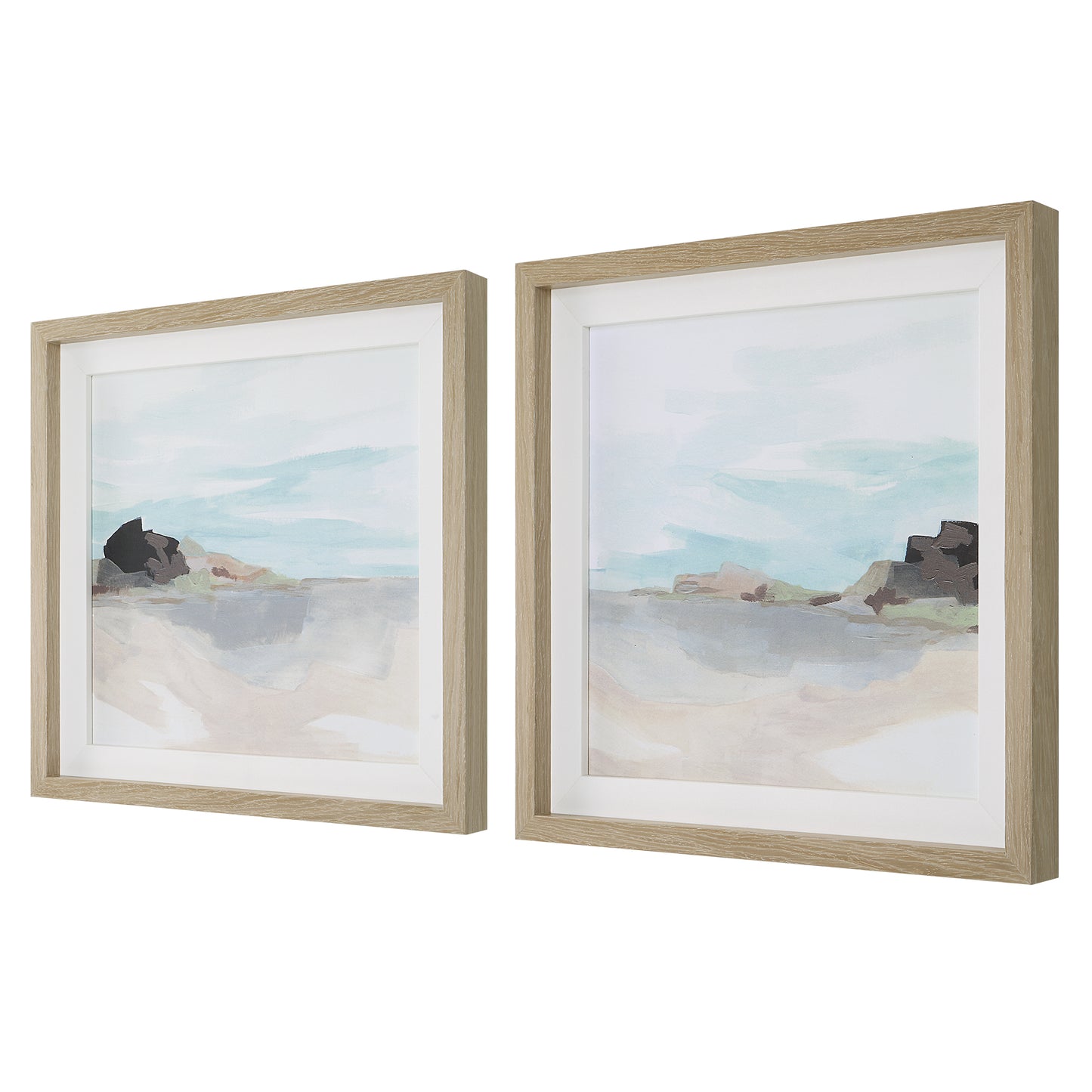 Uttermost Glacial Coast Framed Prints, Set/2 41445