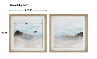 Uttermost Glacial Coast Framed Prints, Set/2 41445