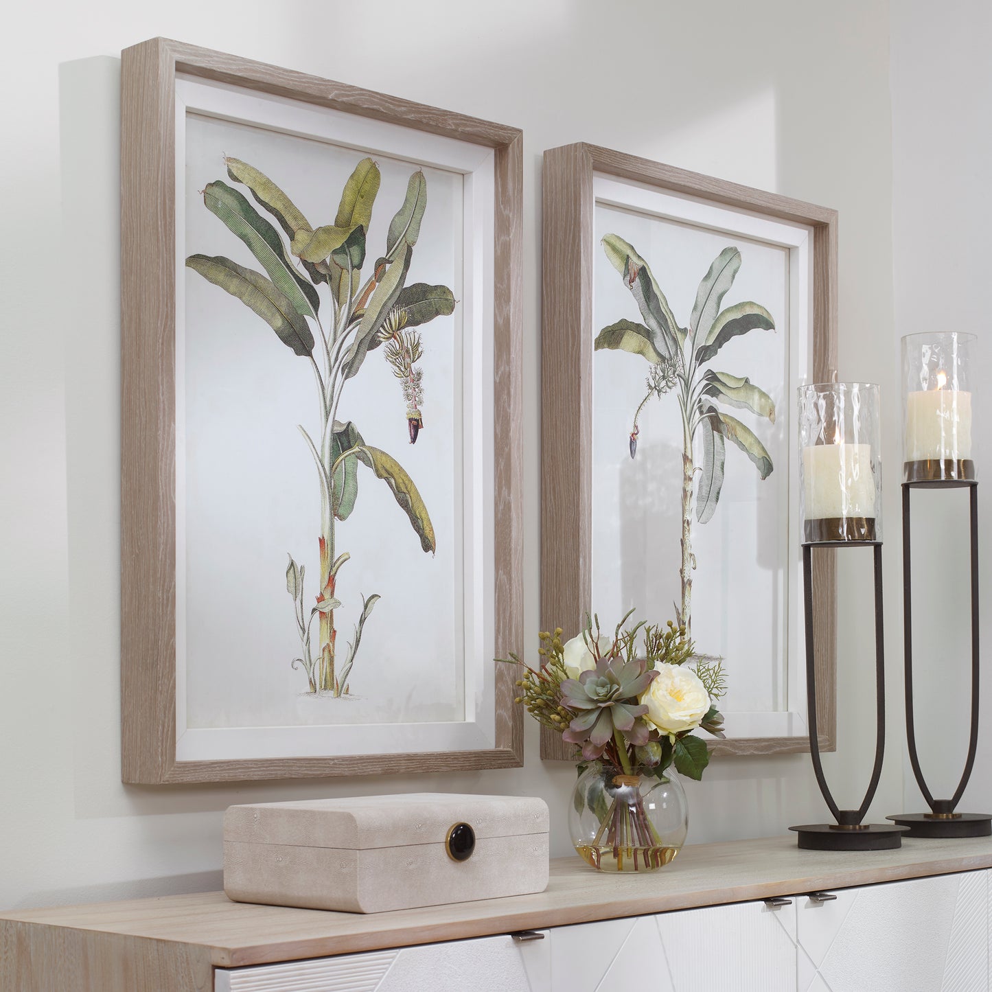 Uttermost Banana Palm Framed Prints, Set/2 41446