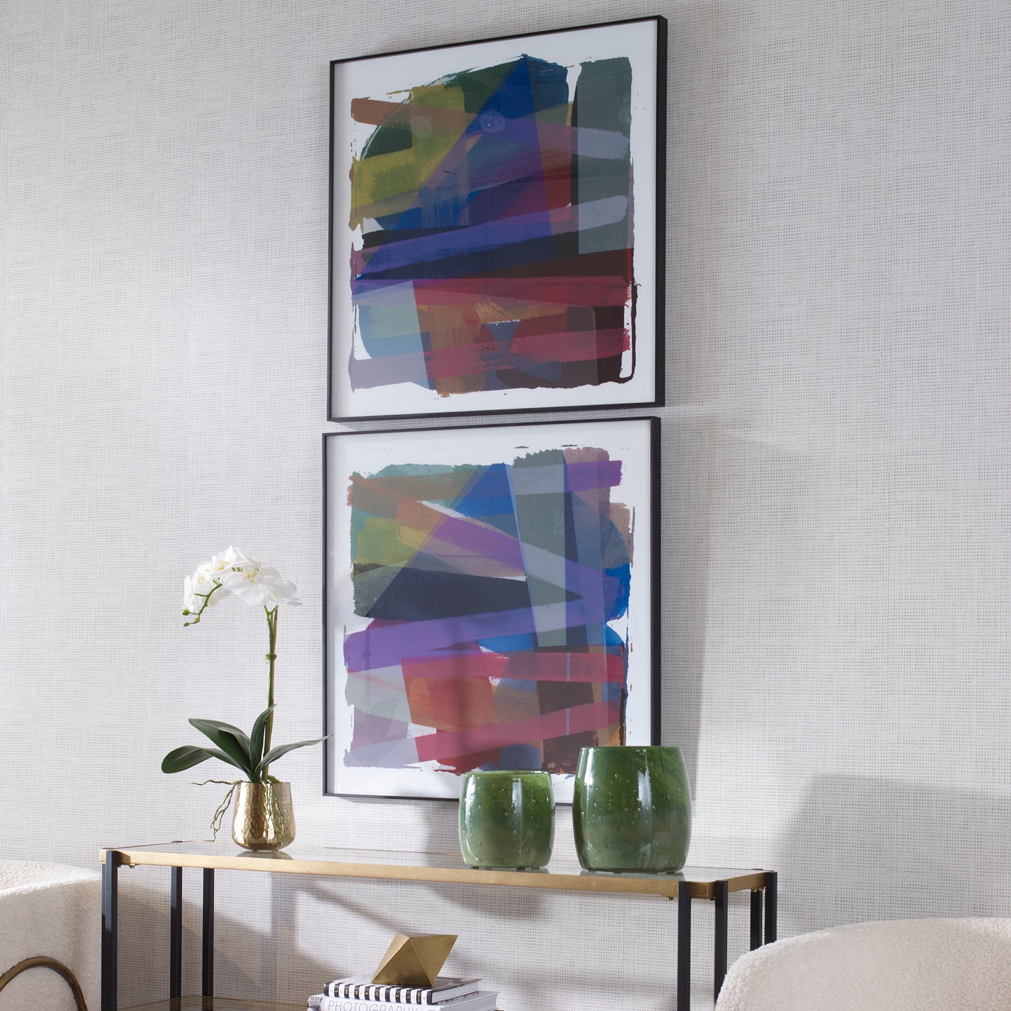 Uttermost Vivacious Abstract Framed Prints, Set/2 41449