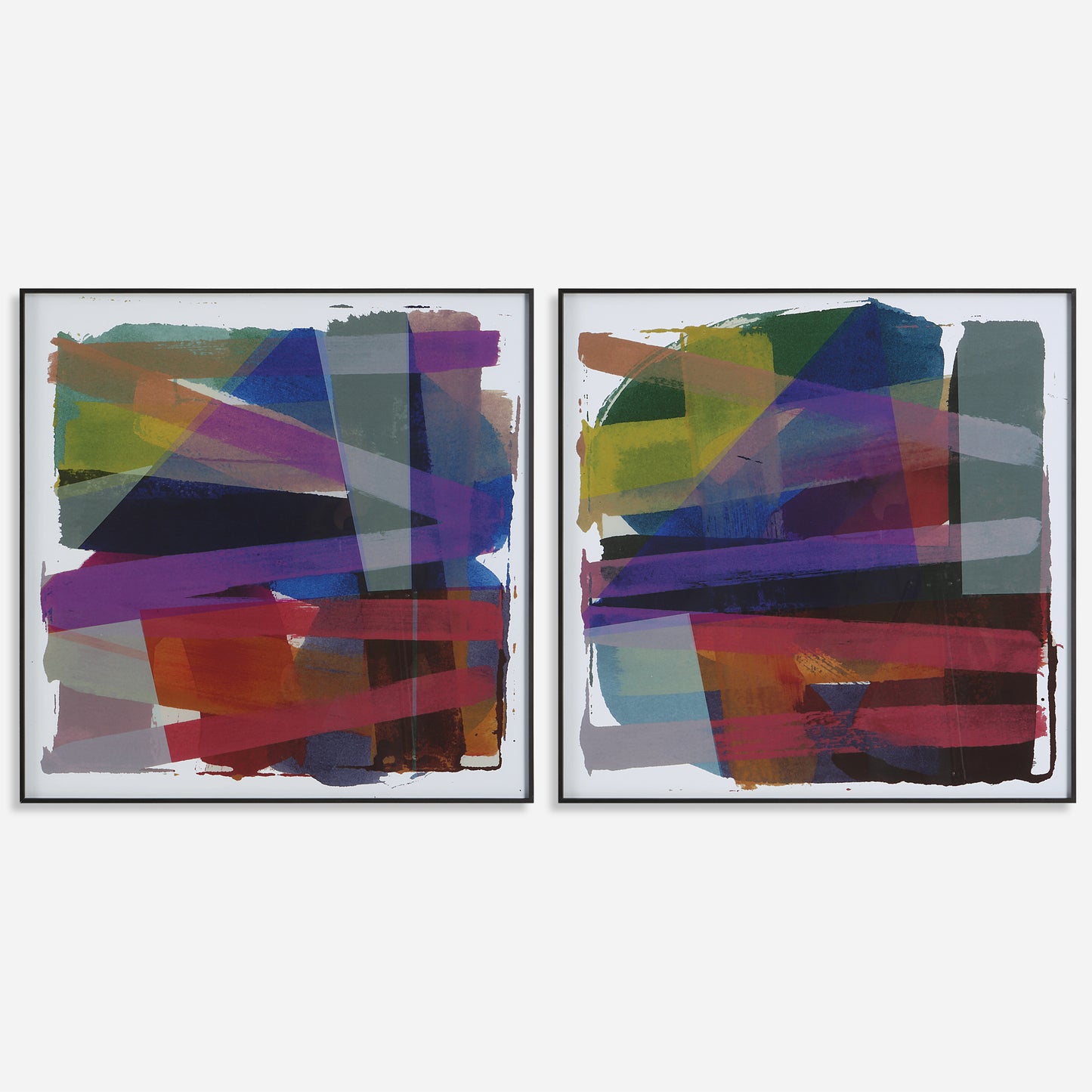 Uttermost Vivacious Abstract Framed Prints, Set/2 41449