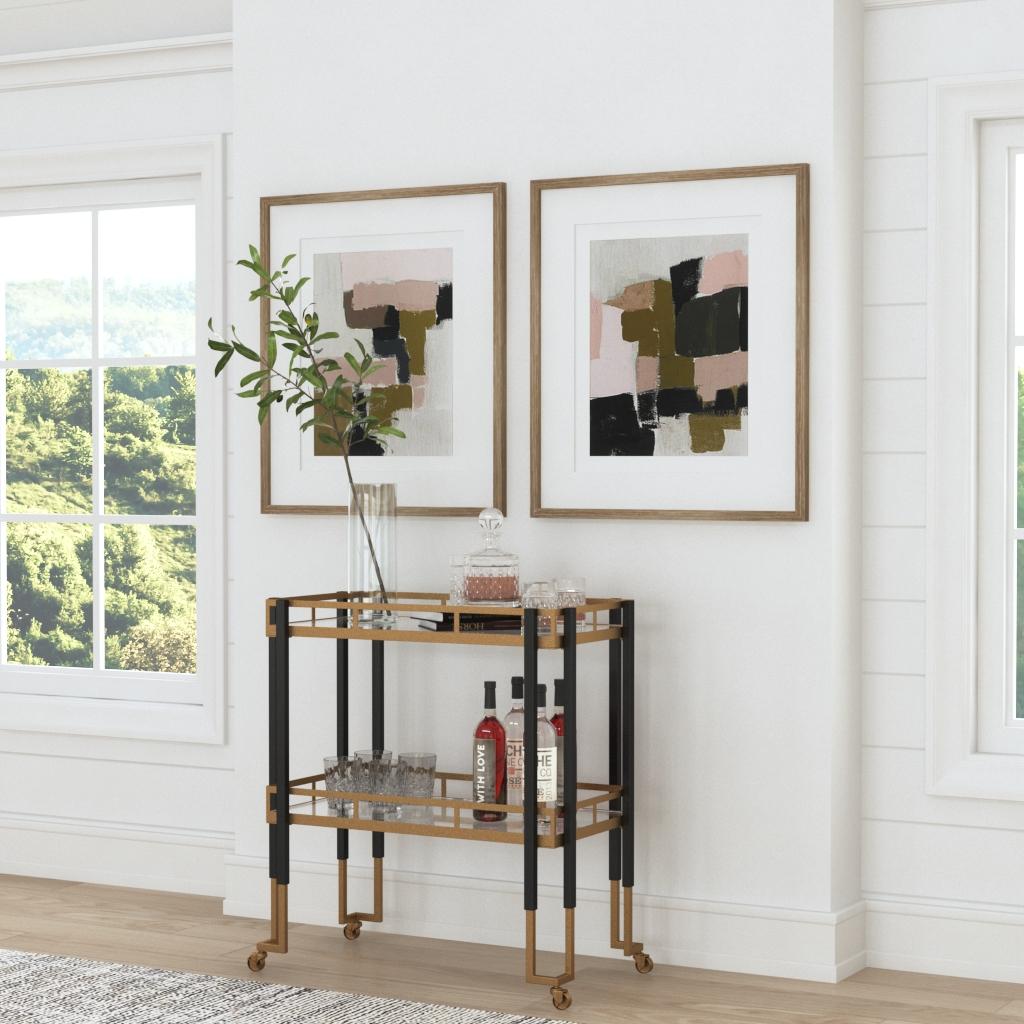 Uttermost Color Block Framed Prints, Set/2 41453