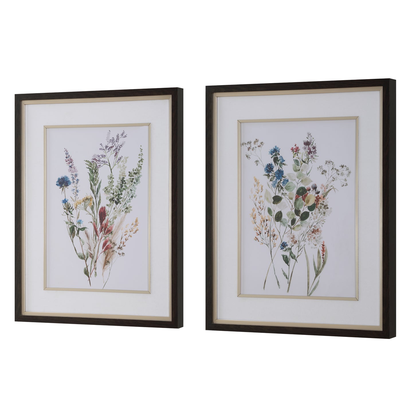 Uttermost Delicate Flowers Framed Prints, S/2 32341