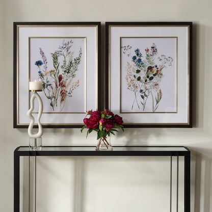 Uttermost Delicate Flowers Framed Prints, S/2 32341