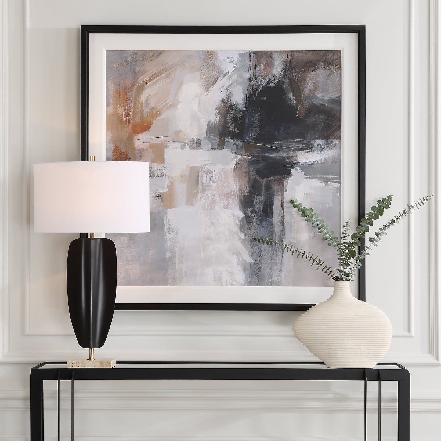 Uttermost Wings Neutral Abstract Framed Print 32347