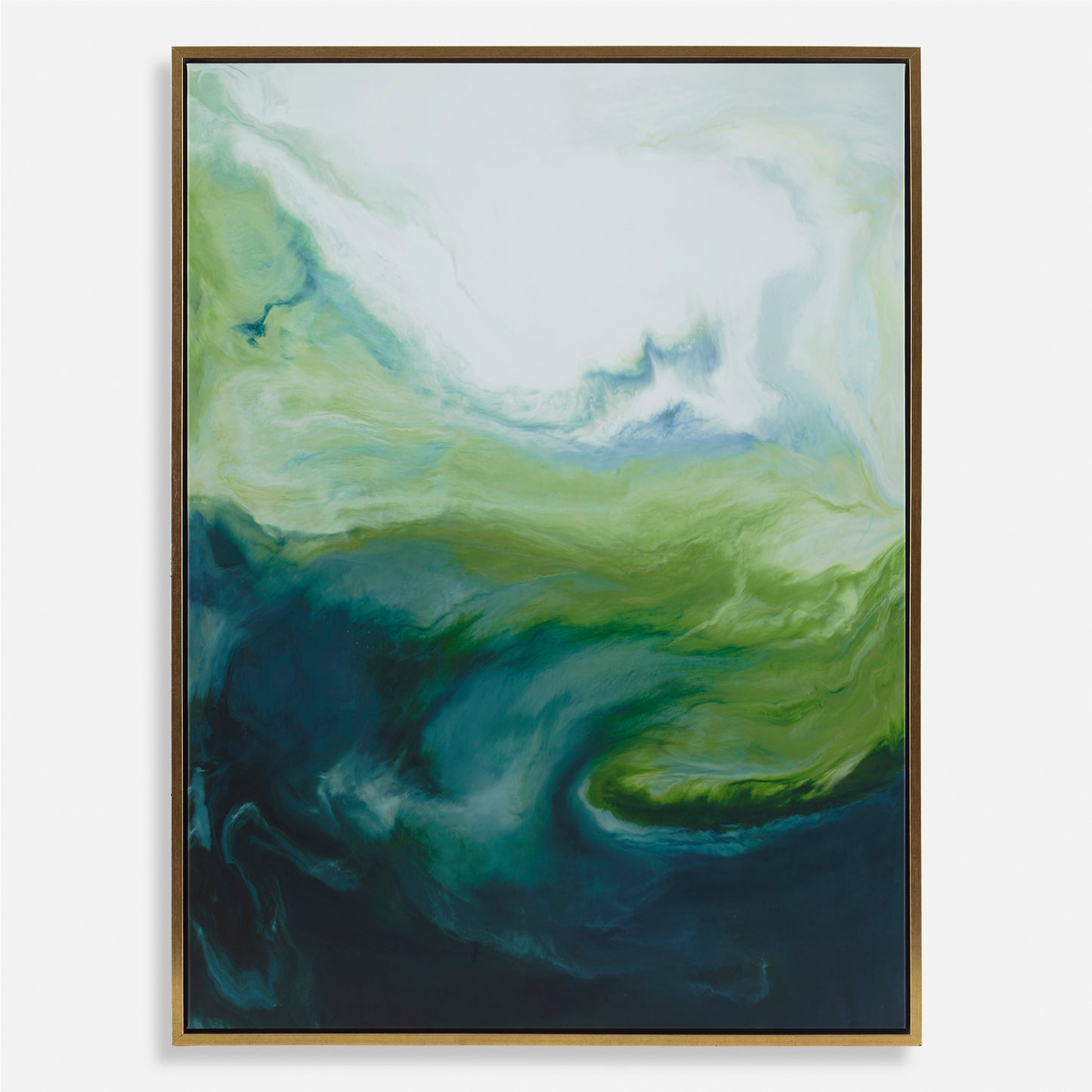 Uttermost Serene Green Framed Abstract Art 32367