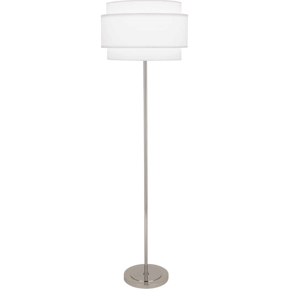 Robert Abbey  Decker Floor Lamp in Polished Nickel Finish AW133