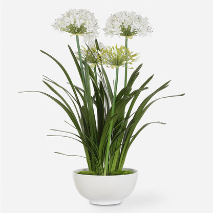 Uttermost Purity Agapanthus Centerpiece 60221