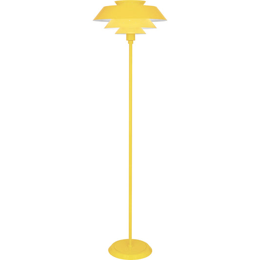 Robert Abbey  Pierce Floor Lamp in Canary Yellow Gloss Finish CY978