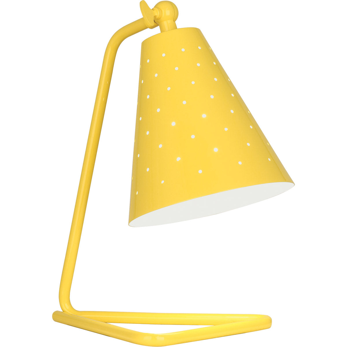 Robert Abbey  Pierce Accent Lamp in Canary Yellow Gloss Finish CY988