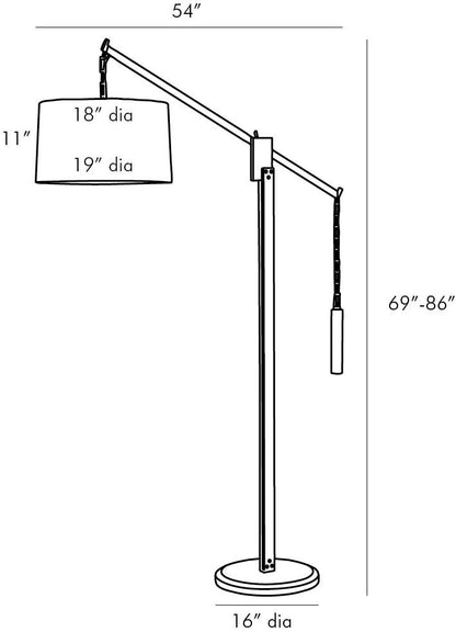 Arteriors Home Counterweight Floor Lamp DB79002-884