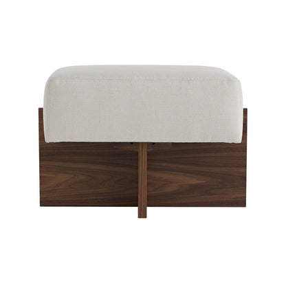 Arteriors Home Tuck Ottoman Bone Linen DB8002