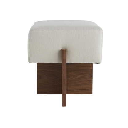 Arteriors Home Tuck Ottoman Bone Linen DB8002