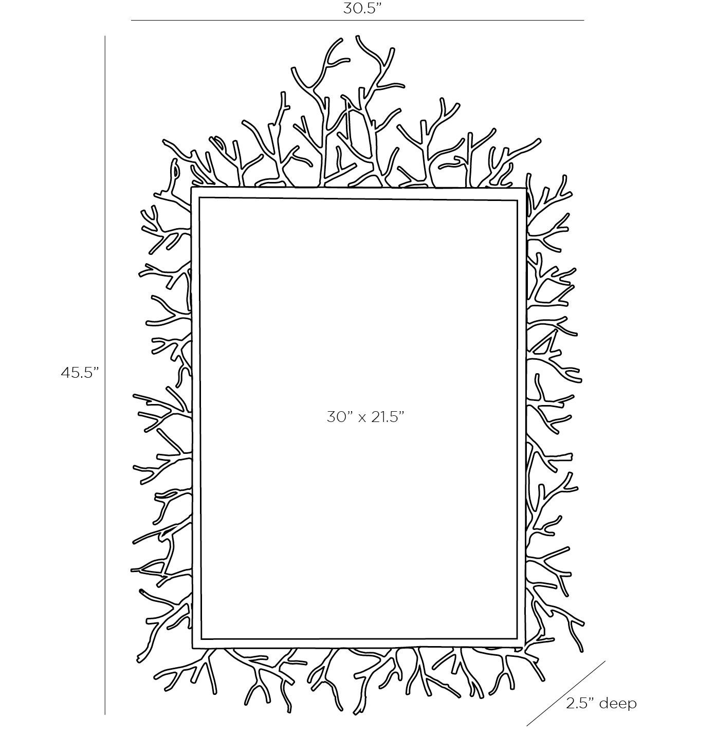 Arteriors Home Coral Twig Mirror DC2018