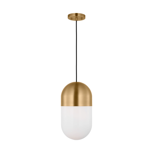 Visual Comfort Studio Drew & Jonathan Scott Foster Medium Pendant in Satin Brass DJP1141SB