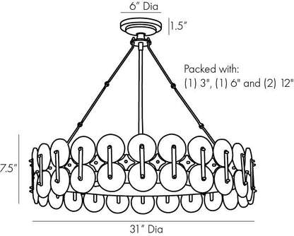 Arteriors Home The Laura Kirar Collection Rondelle Chandelier DK82001