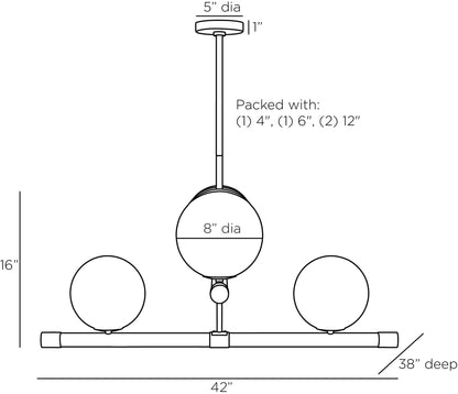 Arteriors Home Yates Chandelier DLC01