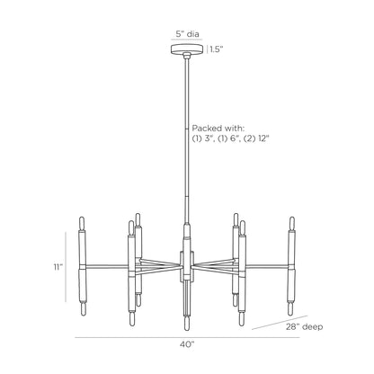 Arteriors Home Tilman Chandelier DLI01