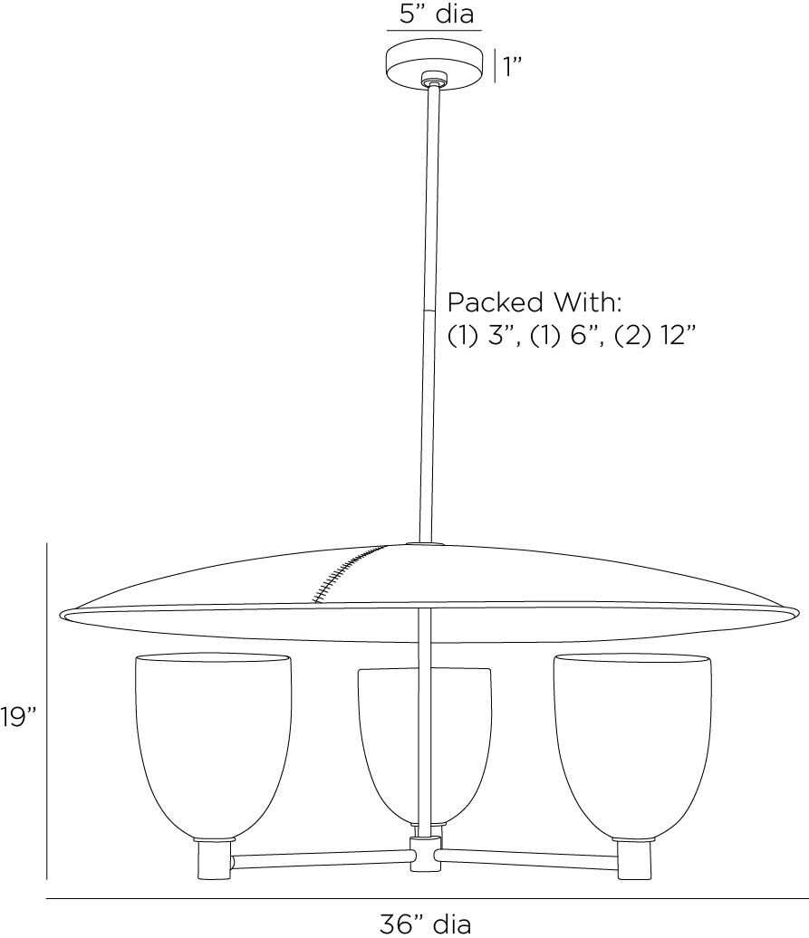 Arteriors Home Eldridge Chandelier DMI12