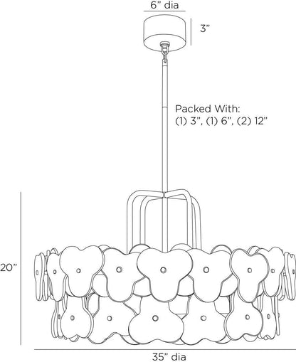 Arteriors Home Cascade Chandelier DMI15