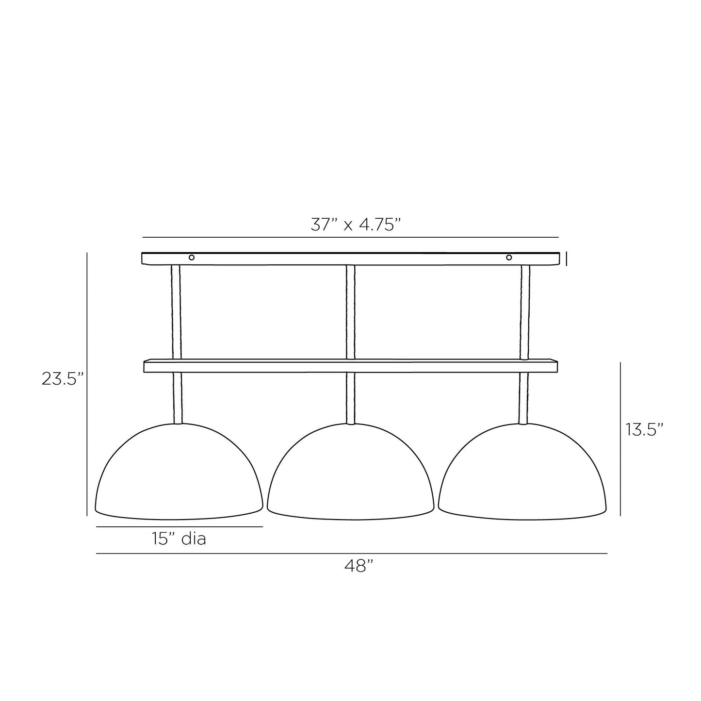 Arteriors Home Vega Fixed Chandelier DRS01