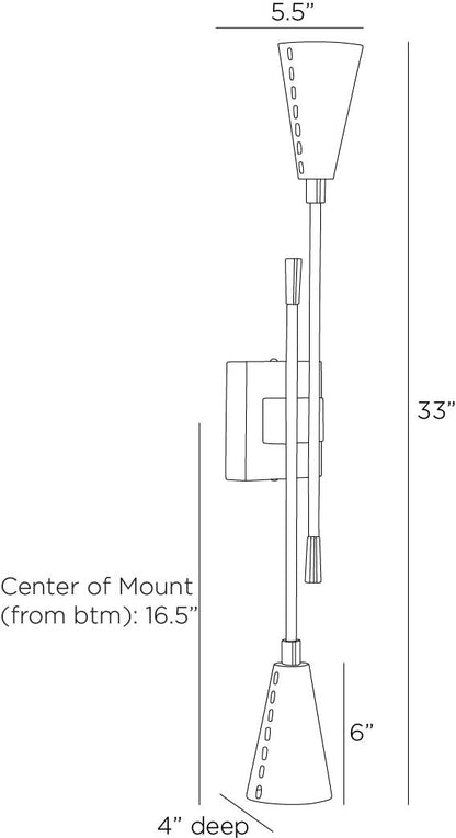 Arteriors Home Herrera Sconce DWI20