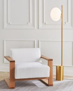 Visual Comfort Studio Ellen DeGeneres Lune Floor Lamp in Burnished Brass ET1361BBS1