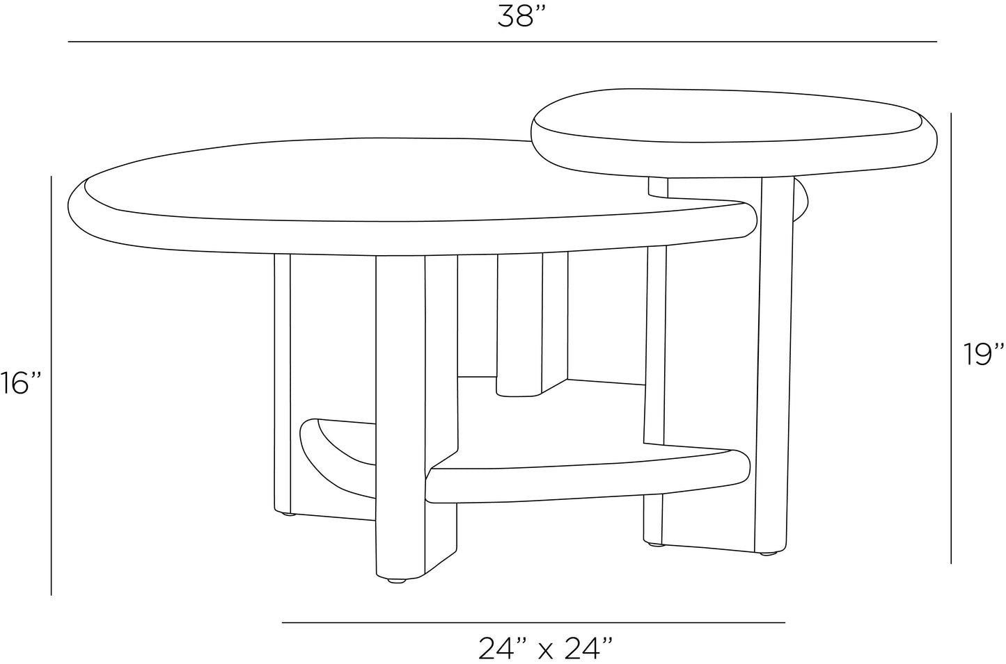 Arteriors Home Forney Coffee Table FCS15