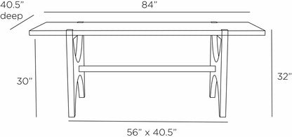 Arteriors Home Westheimer Dining Table FDI02