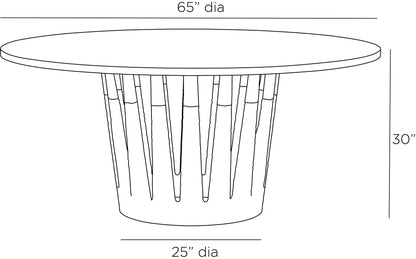 Arteriors Home Gilman Outdoor Dining Table FDS18