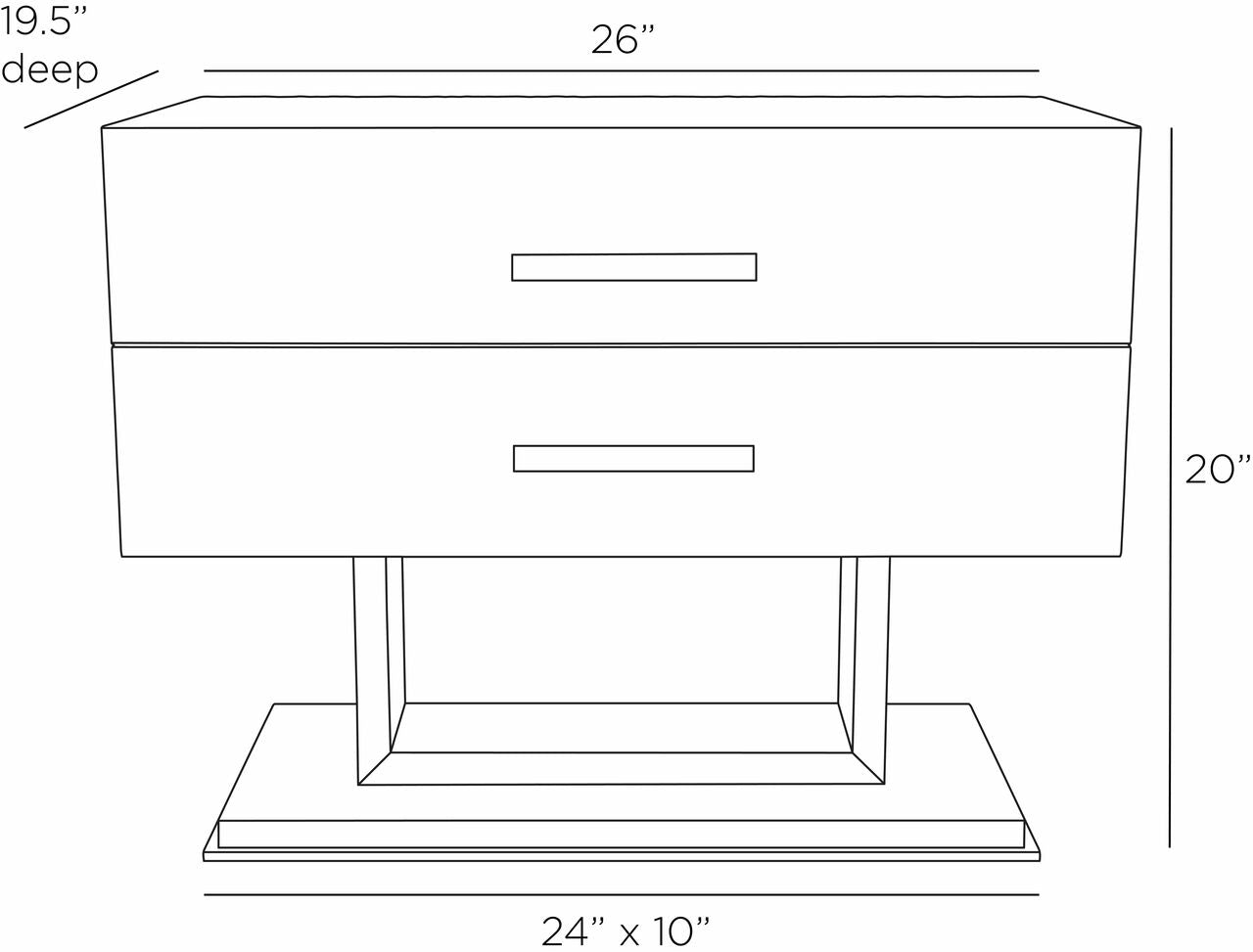 Arteriors Home Tatro Side Table FII01