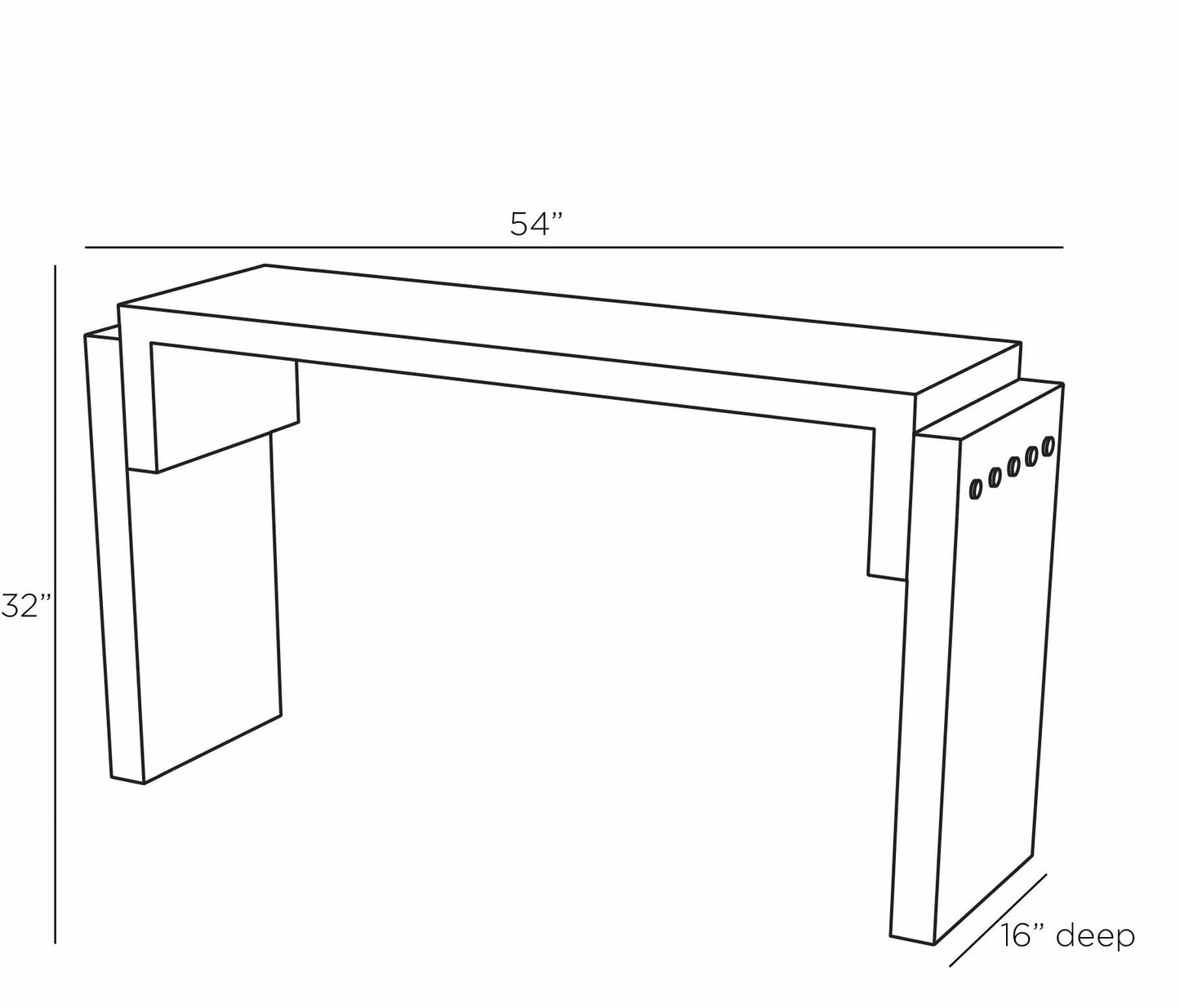 Arteriors Home Bernardo Console Table FLI08