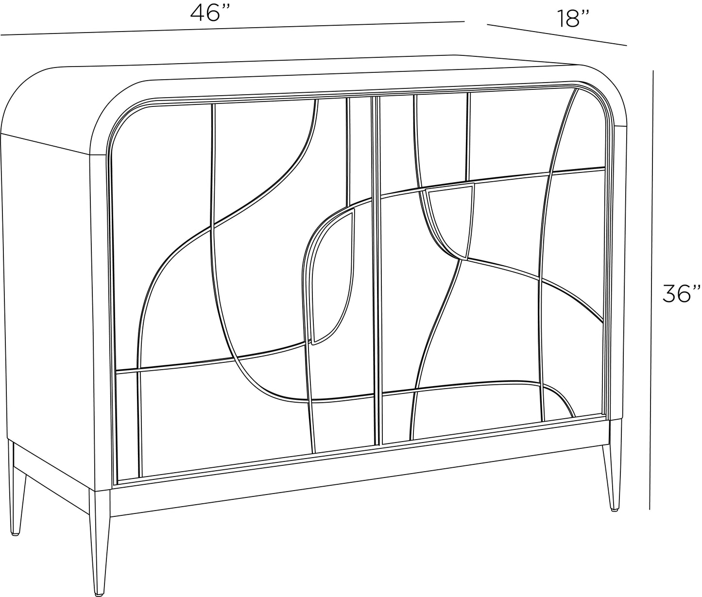 Arteriors Home Hardin Cabinet FNS15