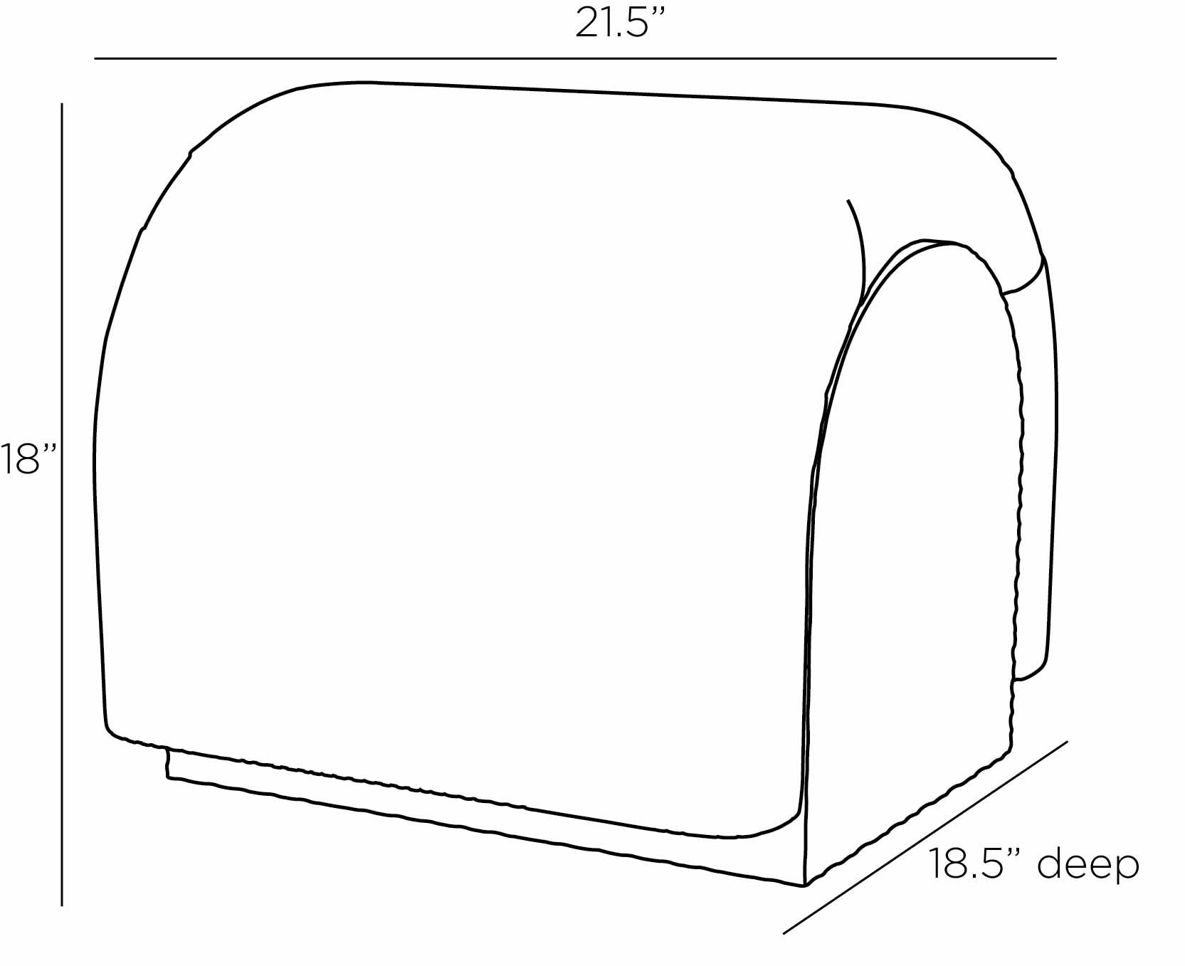 Arteriors Home Bucek Stool / Ottoman FOI09