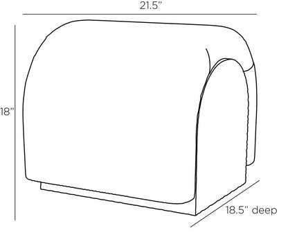 Arteriors Home Bucek Stool / Ottoman FOI09