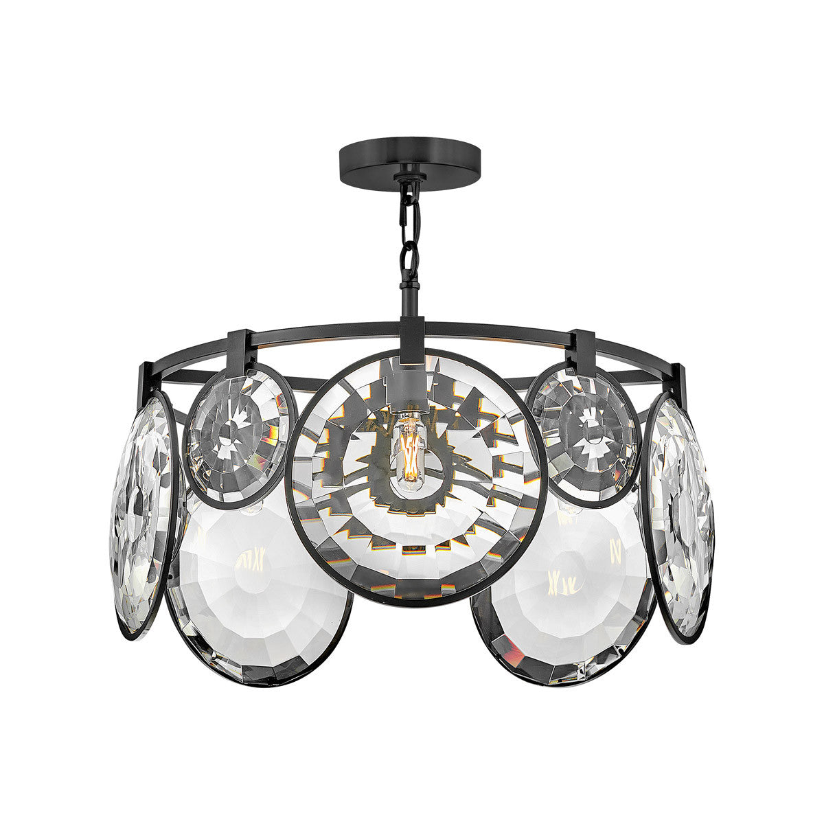 Fredrick Ramond Lighting Nala Large Convertible Pendant Black FR31263BLK