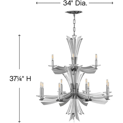 Fredrick Ramond Lighting Vida Multi Tier Glacial FR40909GG