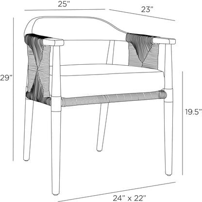 Arteriors Home Estes Outdoor Dining Chair FRS16