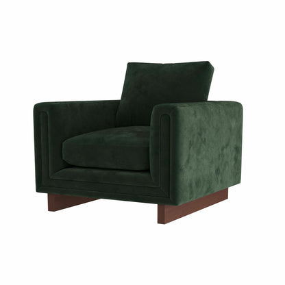 Arteriors Home Lovell Chair Forest Velvet Dark Walnut FRU03