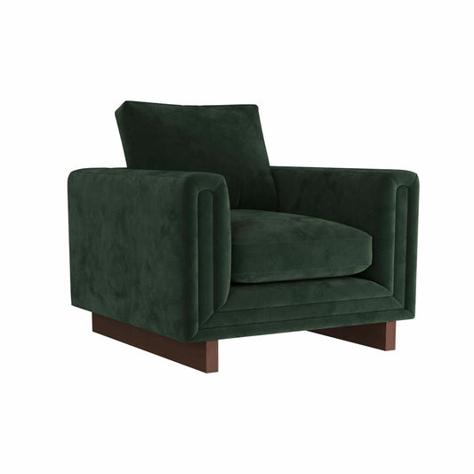 Arteriors Home Lovell Chair Forest Velvet Dark Walnut FRU03