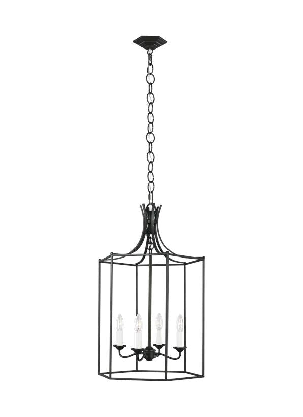 Visual Comfort Studio Alexa Hampton Bantry House Medium Lantern in Smith Steel AC1014SMS