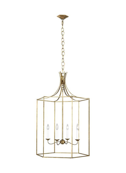 Visual Comfort Studio Alexa Hampton Bantry House Large Lantern in Antique Gild AC1024ADB