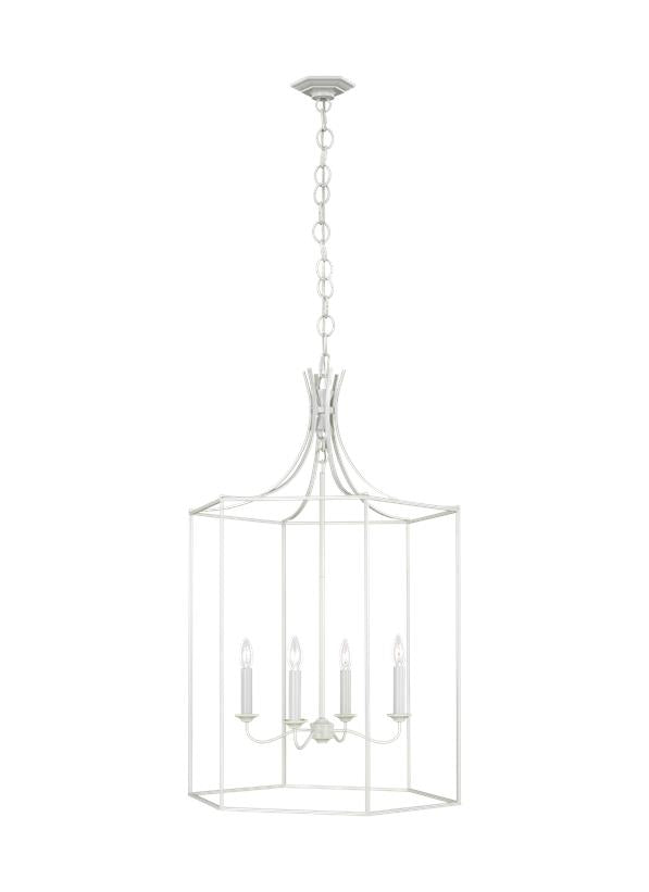 Visual Comfort Studio Alexa Hampton Bantry House Large Lantern in Gloss Cream AC1024GCM