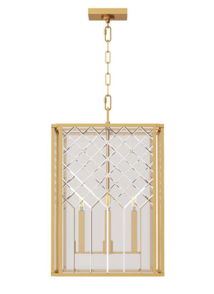 Visual Comfort Studio Alexa Hampton Erro Medium Lantern in Burnished Brass AC1144BBS