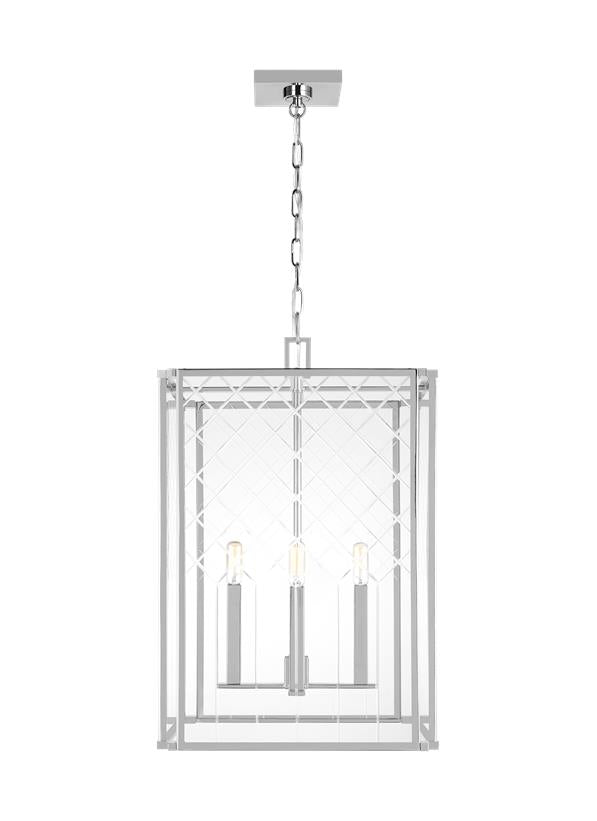 Visual Comfort Studio Alexa Hampton Erro Medium Lantern in Polished Nickel AC1144PN